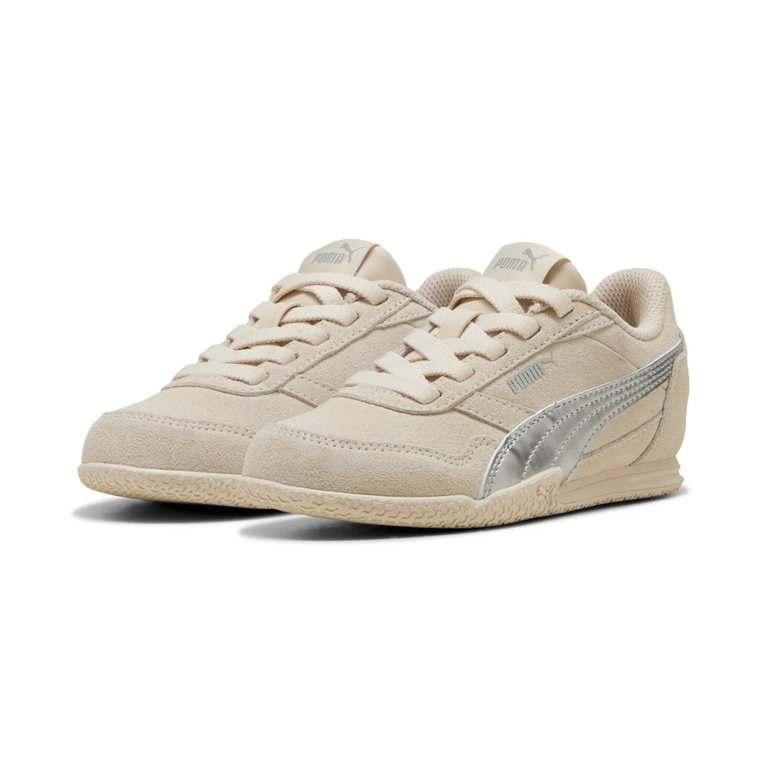 Детские кроссовки с блестящими деталями Bella Donna PUMA, White/Silver