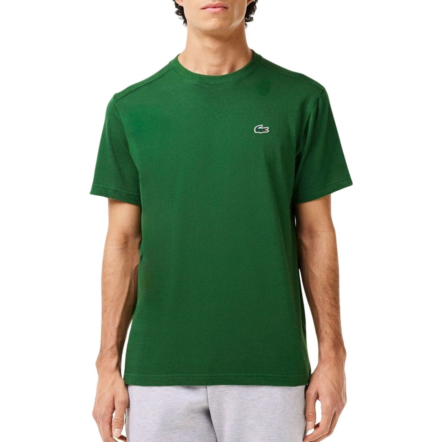 Мужская футболка с круглым вырезом Lacoste, Цвет Grun