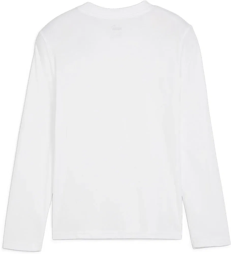 Лонгслив с длинным рукавом TeamGoal Baselayer Tee Longsleeve Jr. Puma, белый — фото 2