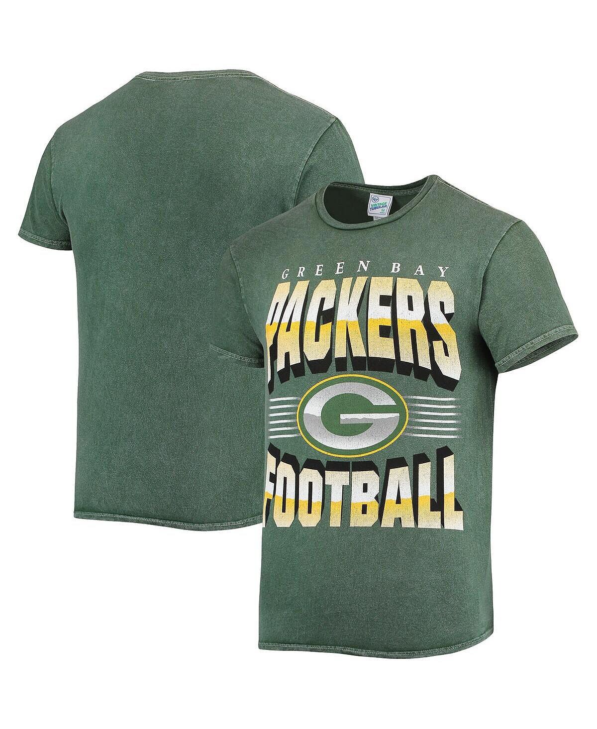 

Мужская футболка '47 green green bay packers rocker в винтажном стиле tubular '47 Brand, зеленый