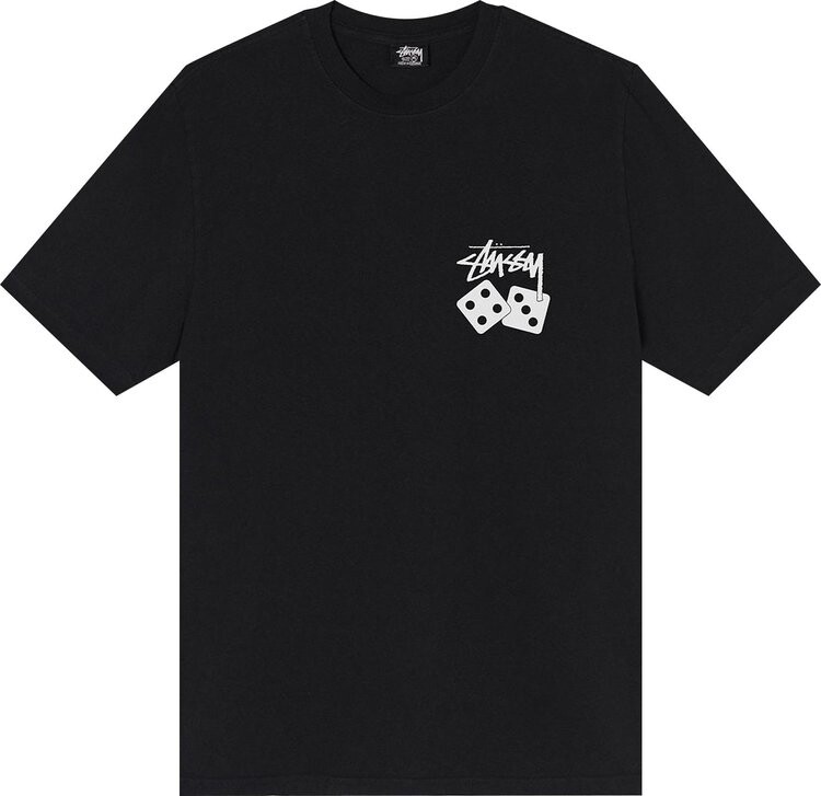 

Футболка Stussy Dice Pigment Dyed Tee 'Black', черный