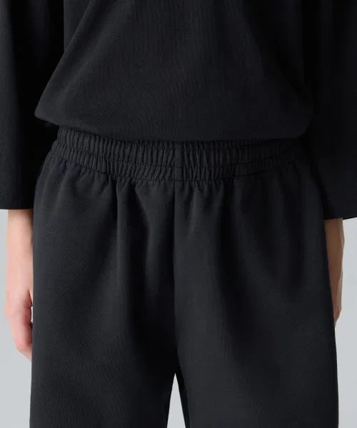 Детские шорты-свитшот с широким кроем, комплект из 2 штук MUSINSA STANDARD KIDS, Black/Medium Grey — фото 3