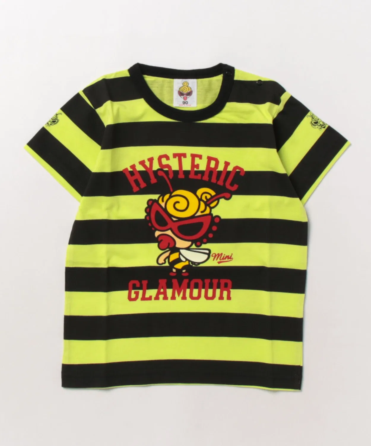 Детская футболка с длинным рукавомс принтом LITTLE BEE HYSTERIC MINI, Green