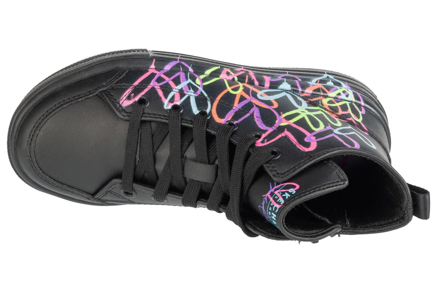 Детские кроссовки с усиленной подошвой Hyperlift Love Daz Skechers, Schwarz — фото 3