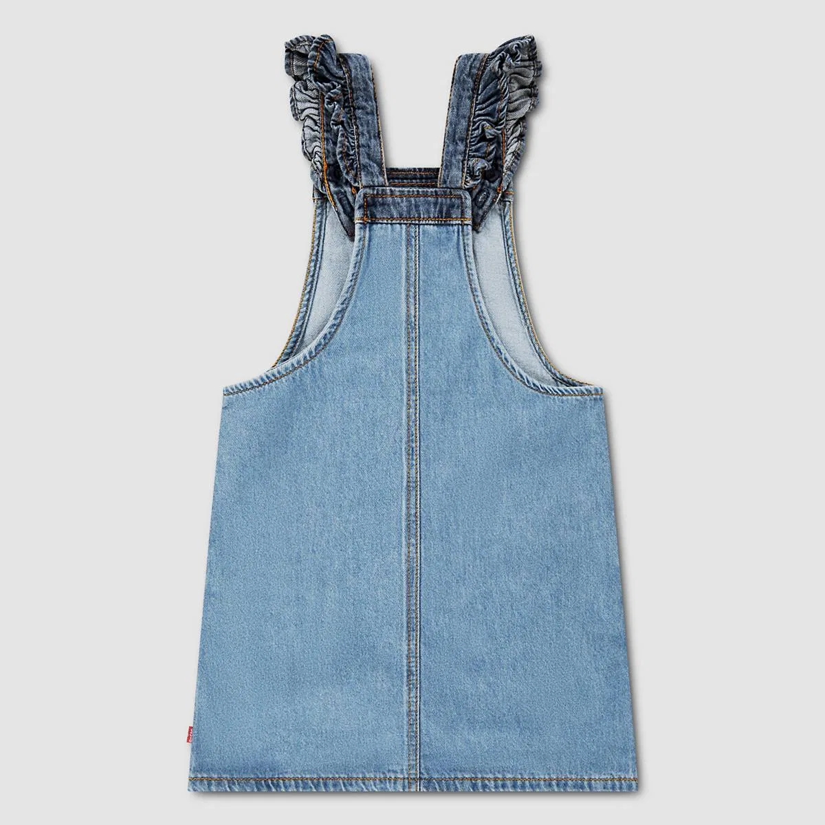 Комбинезон с цветочным принтом и карманами для девочек 2-4 лет Levi's, Clean Getaway - Medium Wash — фото 4