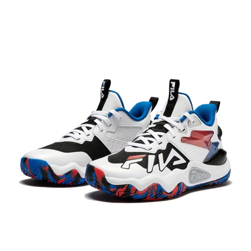 Детские баскетбольные кроссовки FILA KIDS, Black/FILA White — фото 4