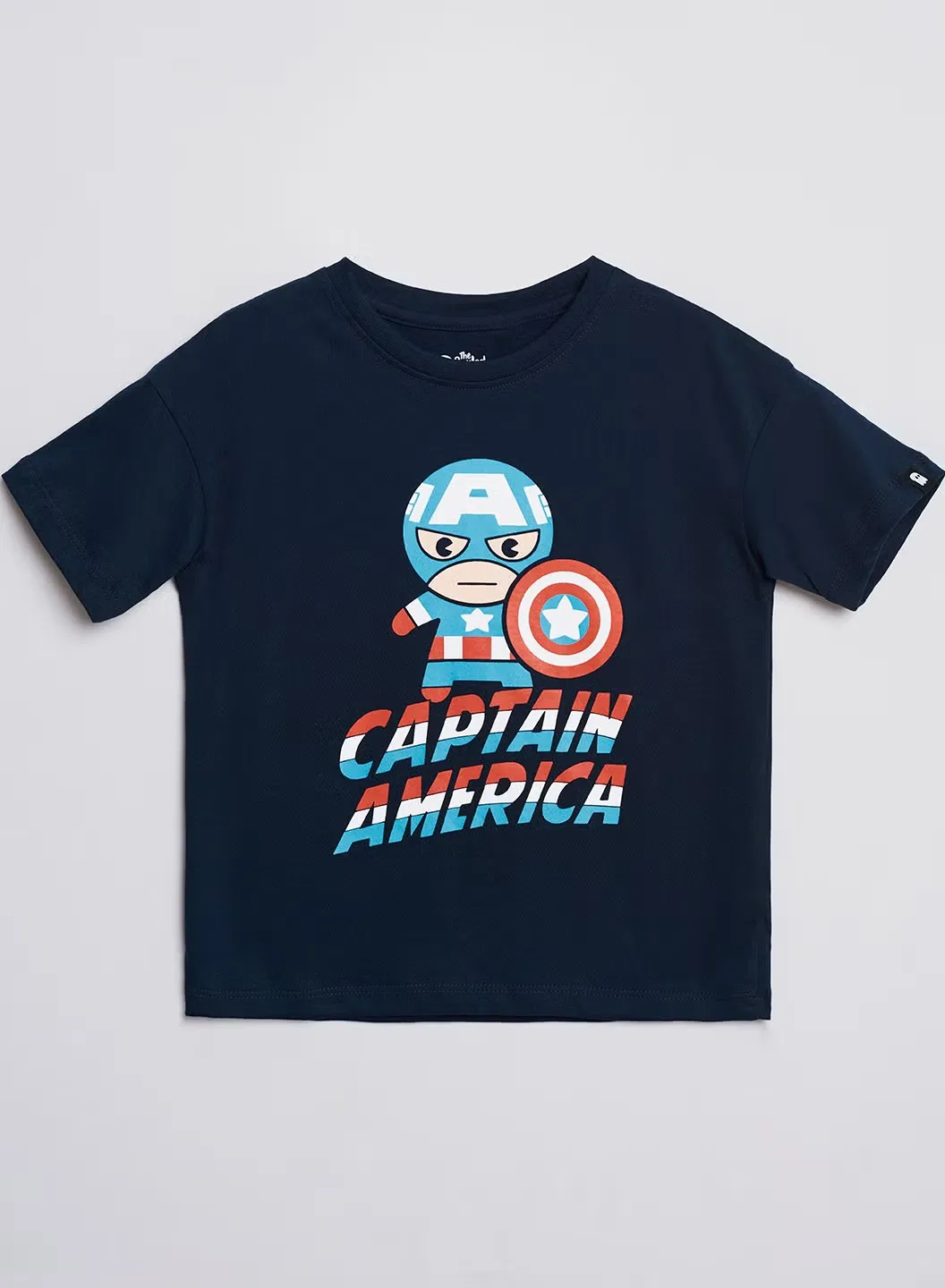 Футболка оверсайз с принтом Captain America The Souled Store, синий