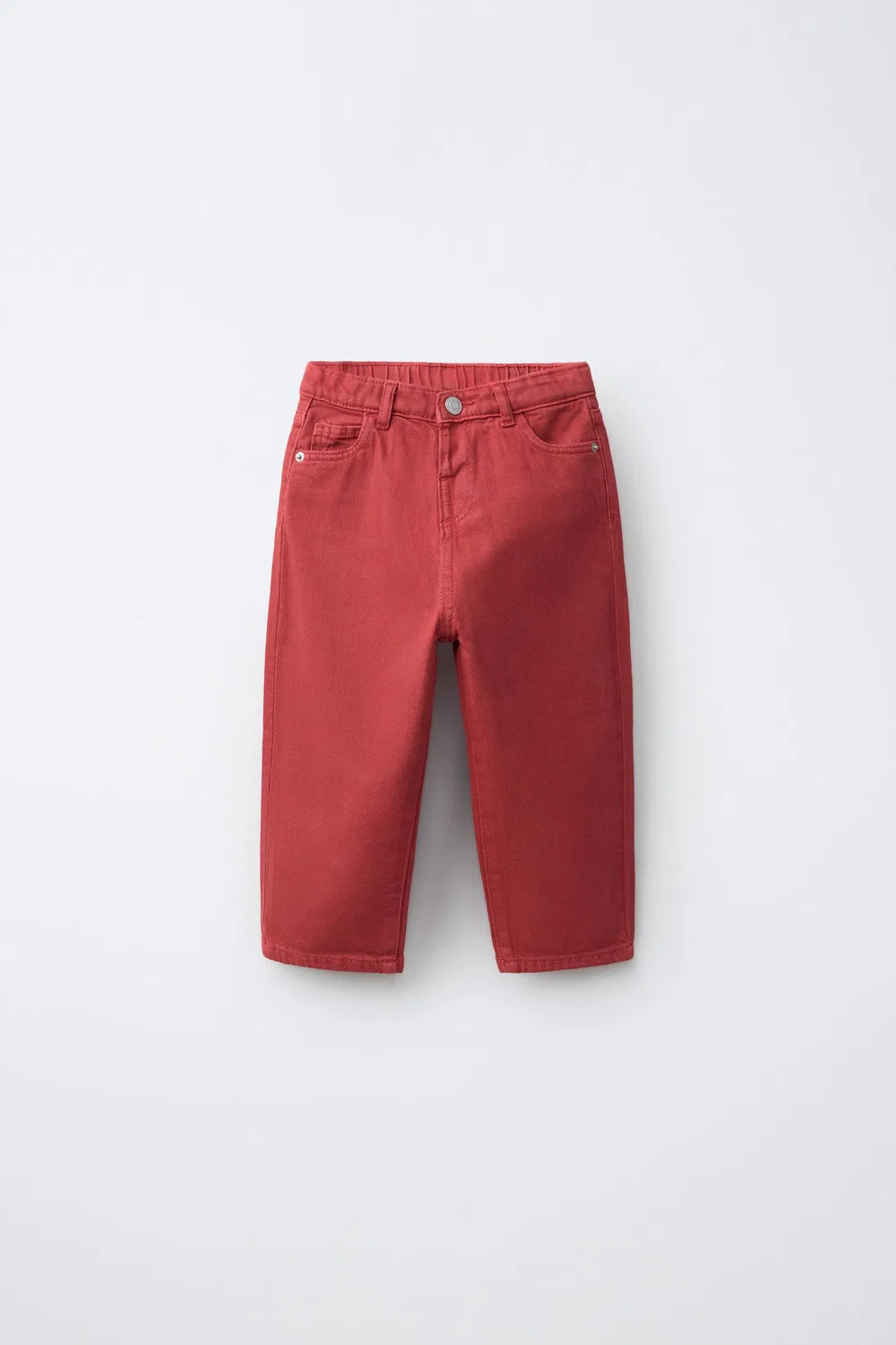 Прямые джинсы ZARA, Red
