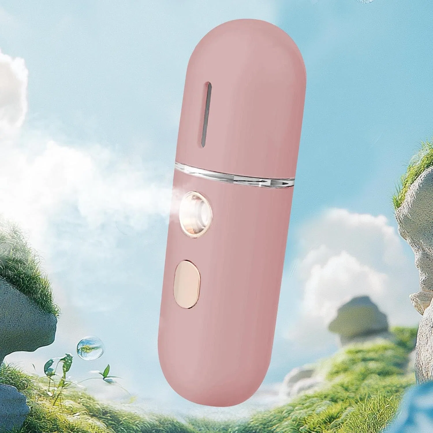 Портативный увлажнитель для лица, Nano, Pink Generisch — фото 3