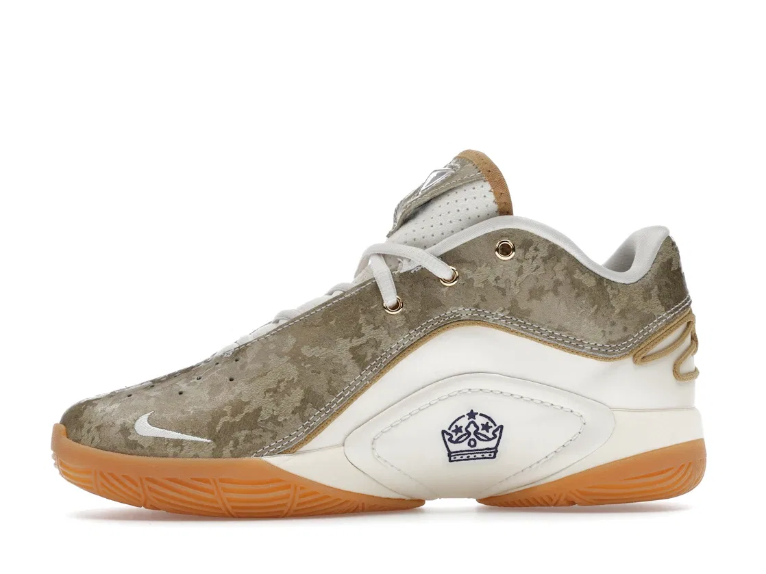 Детские кроссовки для мальчиков с высокой производительностью Nike LeBron 22, Pale Ivory Metallic Gold Ink — фото 3