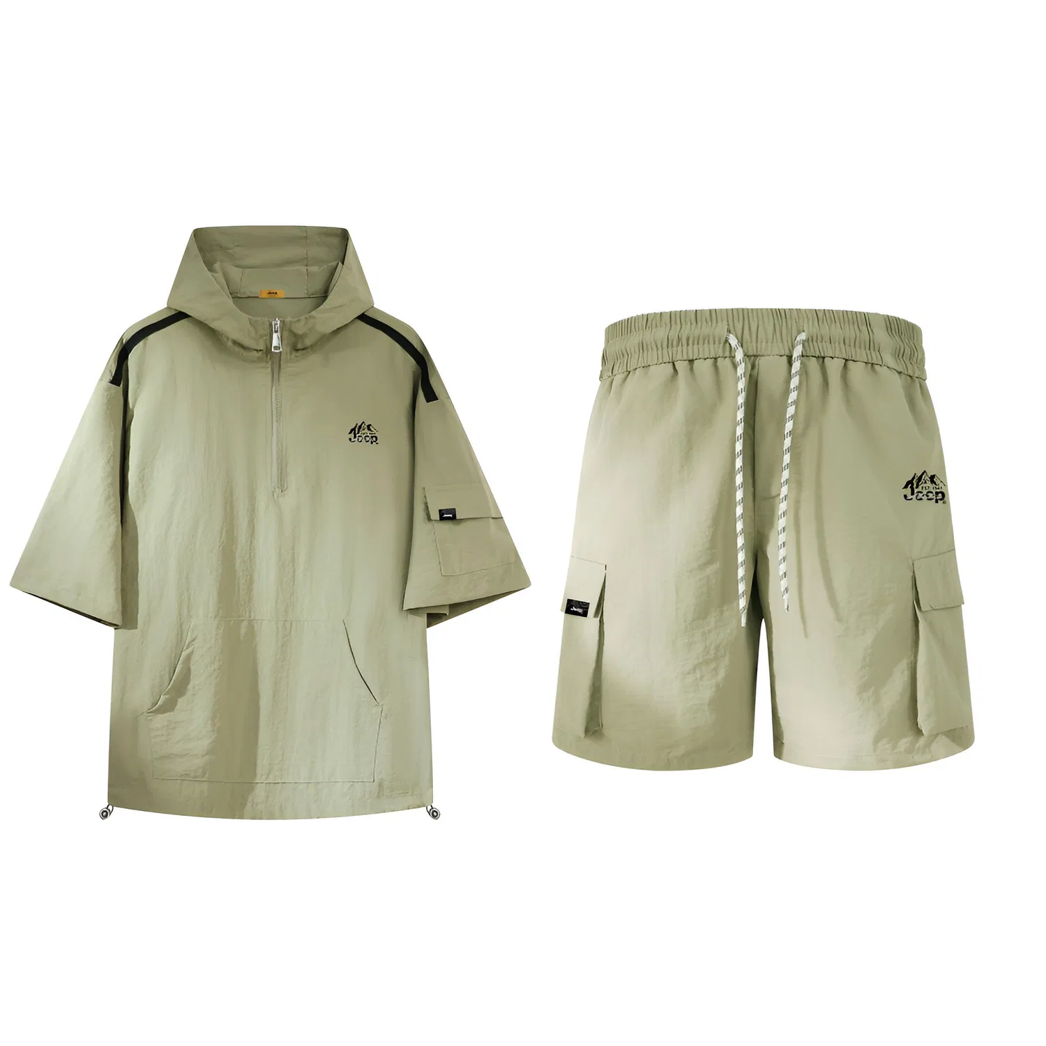 Детский спортивный комплект с длинным рукавом Jeep, Light Khaki Green
