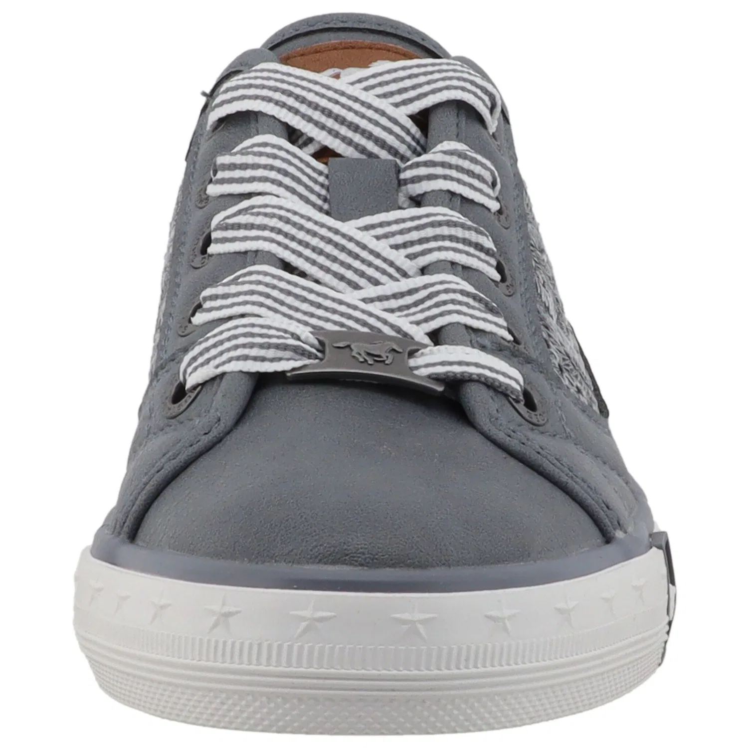 Детские кроссовки на шнуровке с цветочной вышивкой Mustang Shoes, Jean Blue — фото 3