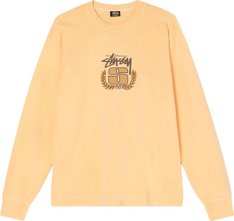 

Лонгслив Stussy S Wreath Pigment Dyed Long-Sleeve 'Peach', оранжевый
