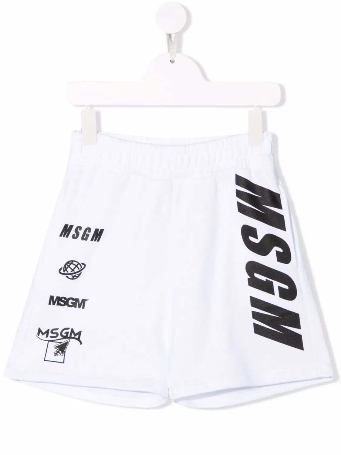 Шорты Бермуда с Логотипом MSGM, белый