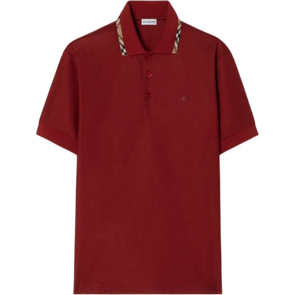 Мужское поло с воротником Red Chestnut Brown Burberry, Red Chestnut Brown