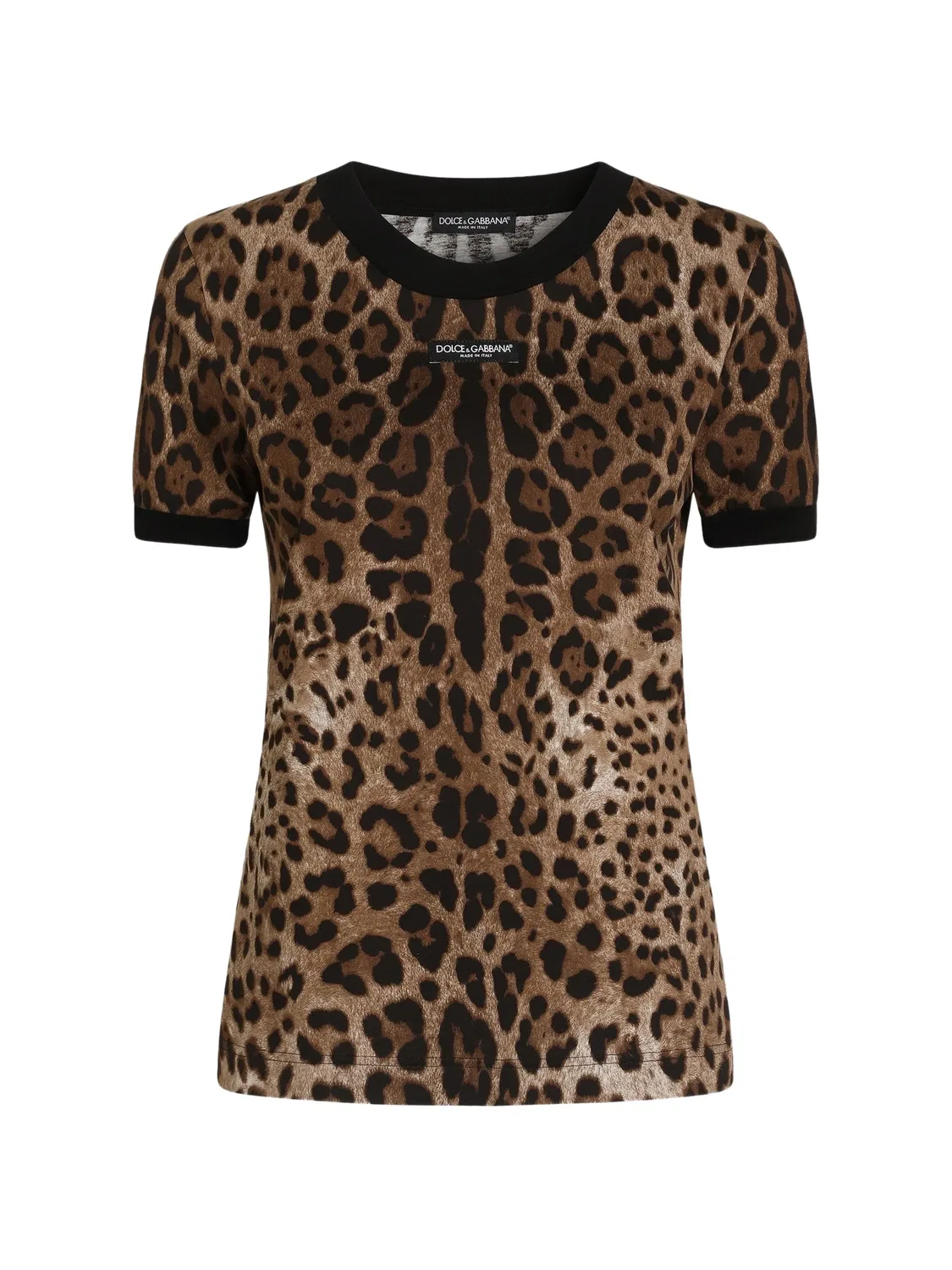Футболка из джерси нейтральных тонов Dolce & Gabbana, нейтральные