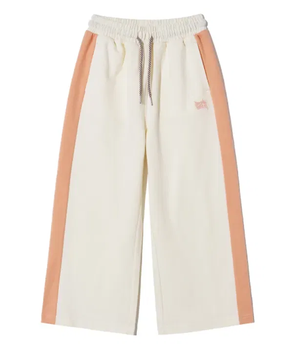 Широкие брюки Kids tag wide pants, Brownbreath Kids, кремовый