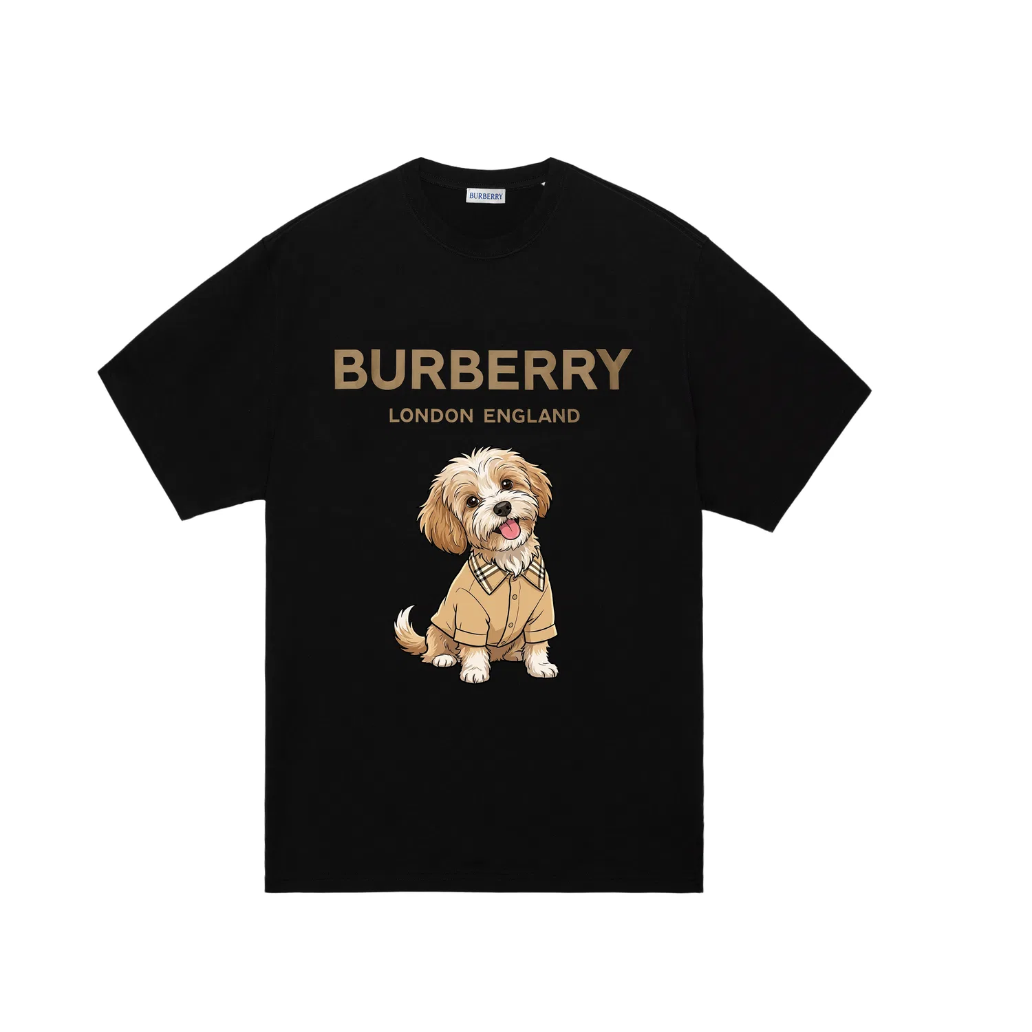 Мужская футболка с коротким рукавом хлопковая Burberry, Luxury Puppy