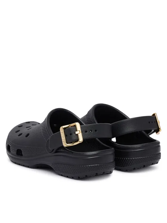 Шлепанцы Classic Metallic Buckle Clog K Crocs, черный — фото 3