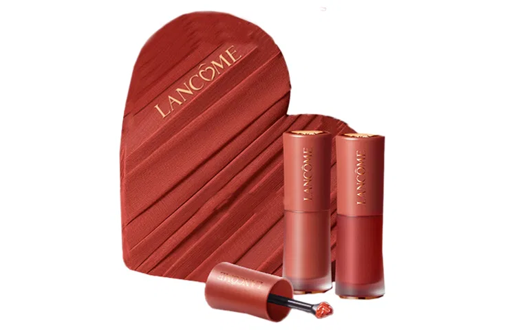 Женский набор жидких матовых губных помад Love Double, 6 мл, LANCOME, French Nude Brown/Rose Nude Pink