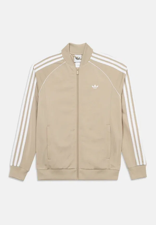 Спортивная толстовка унисекс для подростков на молнии Adidas Originals, песочный