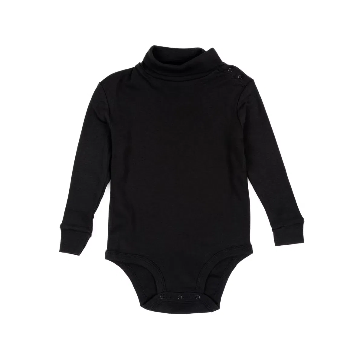 Боди-комбинезон с длинным рукавом и высоким воротом LEVERET, Black