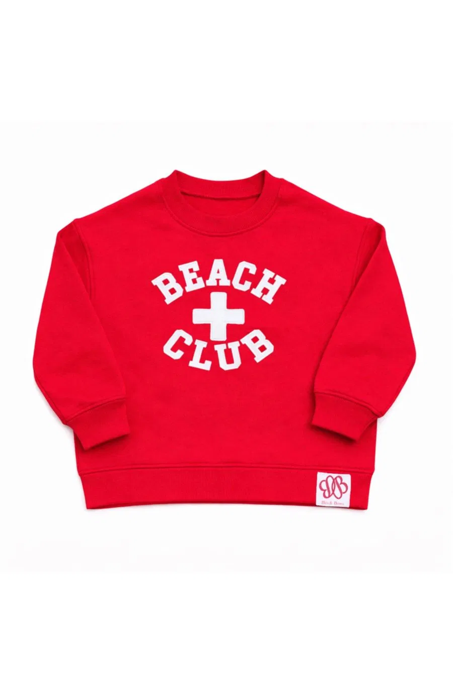Свитшот с вышивкой Beach Club Bits & Bows, Red/White