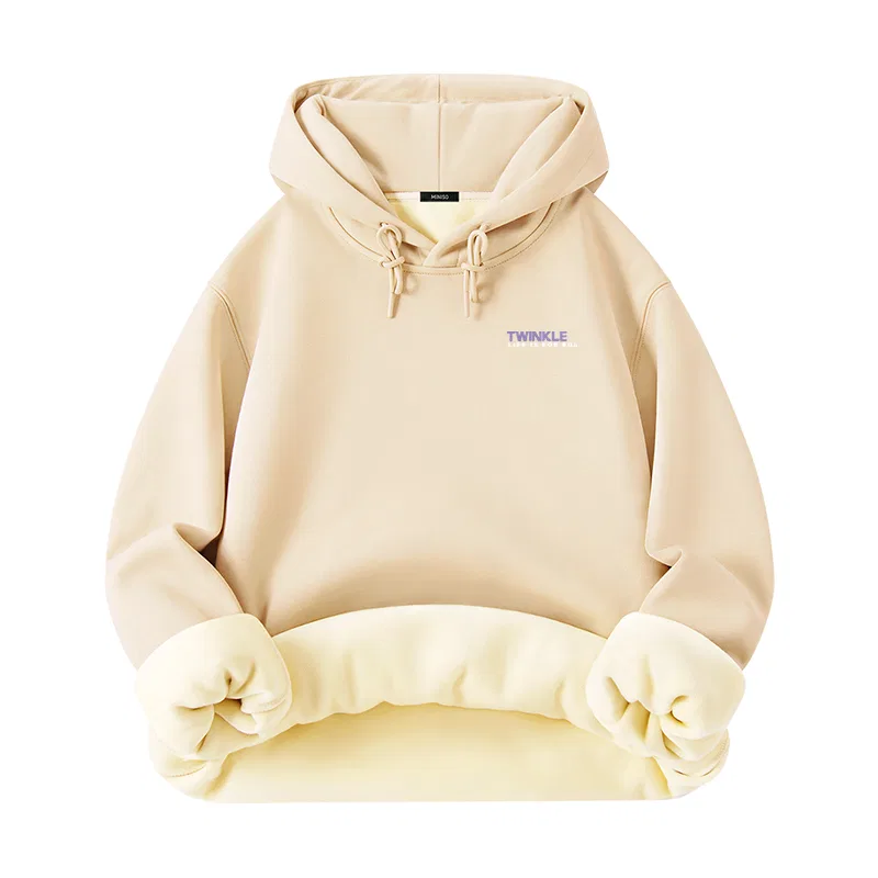 Детский худи с капюшоном средней плотности MINISO, Light Beige