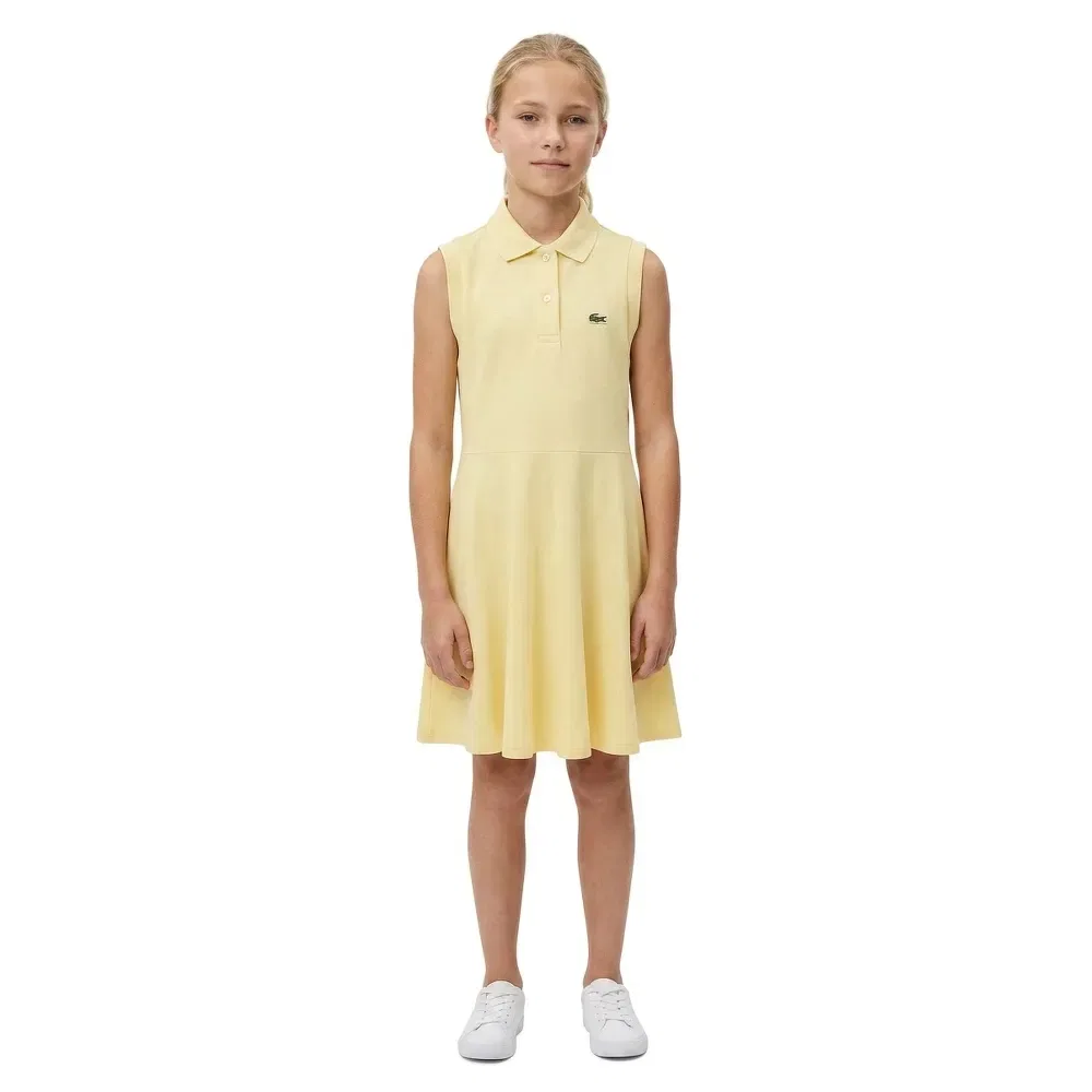 Платье без рукавов Lacoste Kids, желтый — фото 3