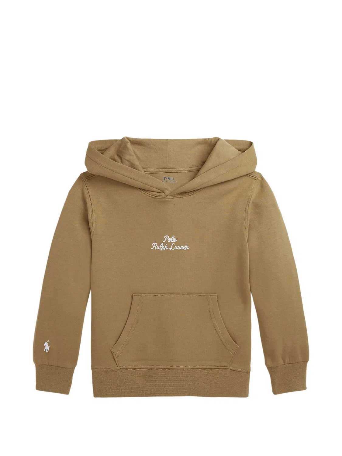 Худи с вышитым логотипом Polo Ralph Lauren Kids, нейтральные цвета
