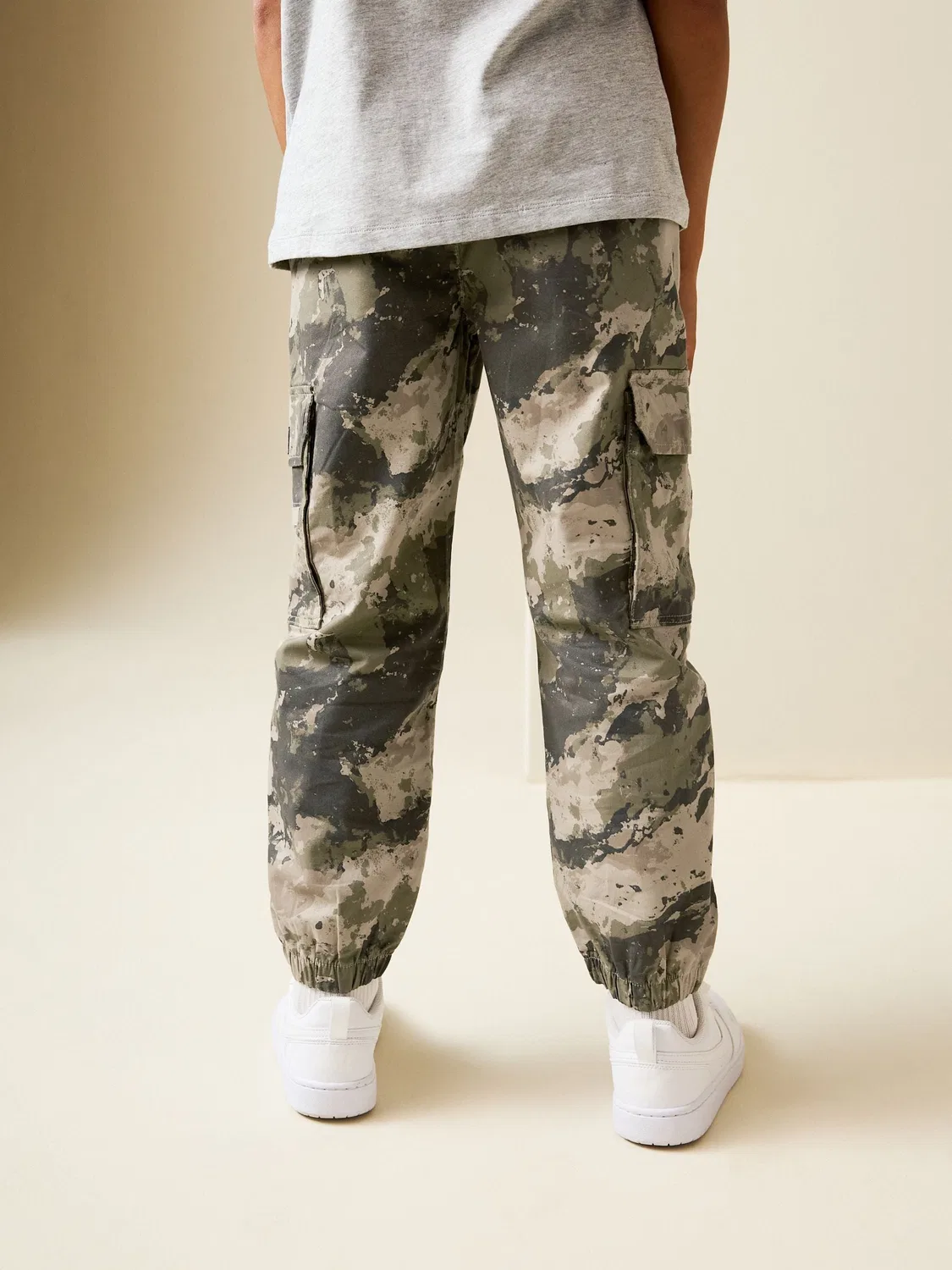 Брюки карго свободного кроя, камуфляж Next, Camo — фото 2