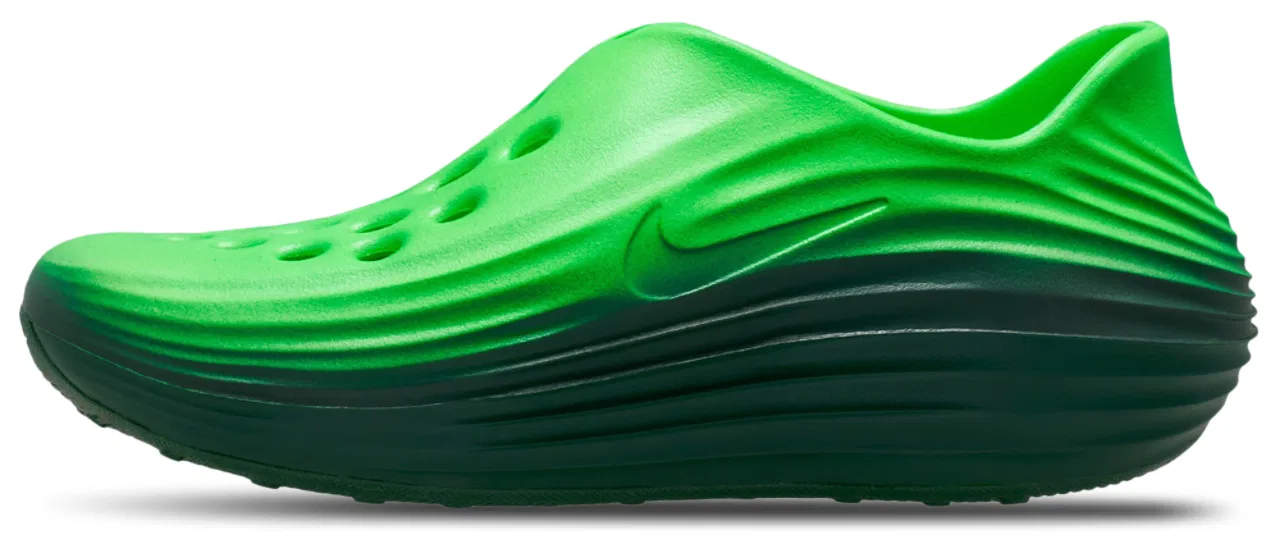 Сандалии для мальчиков Reactx Rejuven8 Nike, черный/зеленый — фото 2