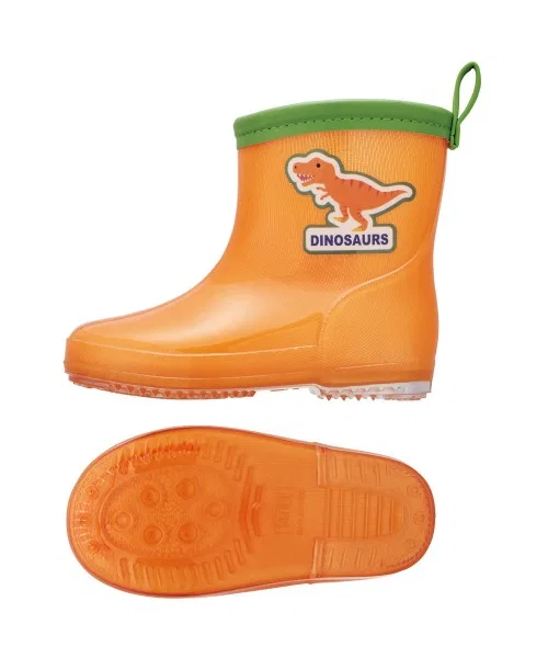 Детские сапоги резиновые с принтом динозавра 14 см Skater, Orange — фото 2