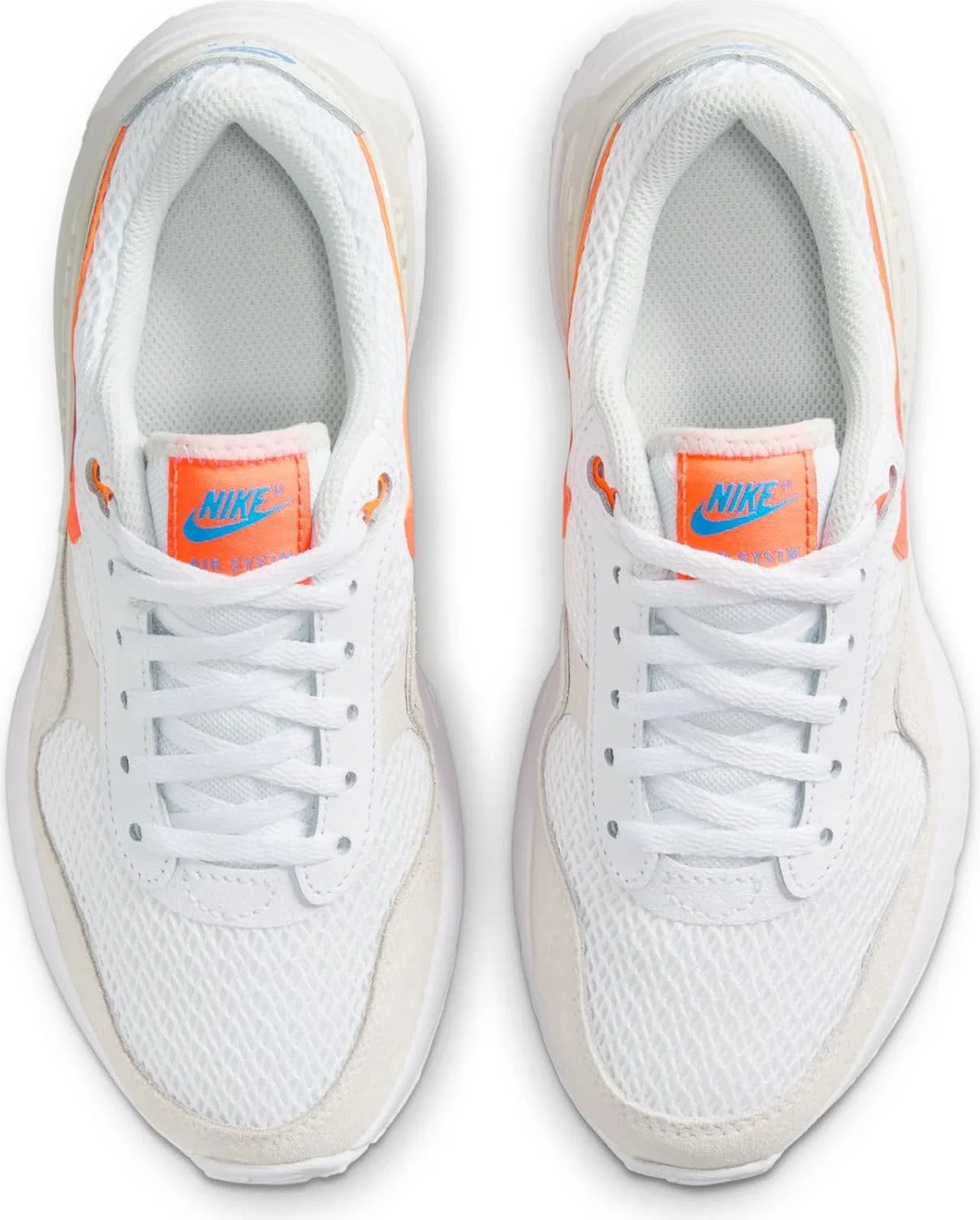 Детские кроссовки для бега для мальчиков Nike, White Total Orange Phantom Photon Dust — фото 4