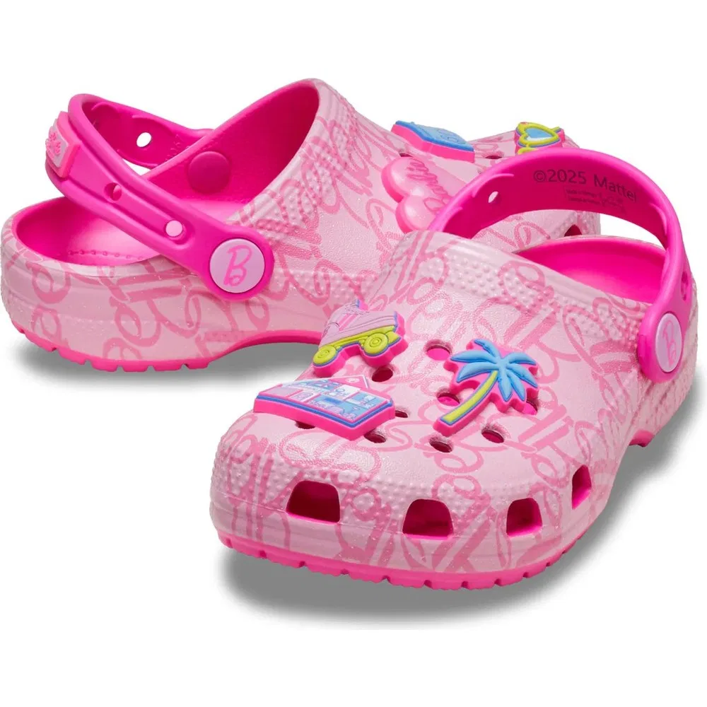 Детские сланцы Crocs Mattel Pink Barbie Cls Clg T, Pink — фото 2
