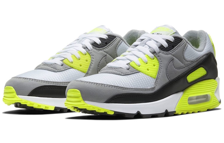 Кроссовки Nike Air Max 90 OG, белый/желтый — фото 3