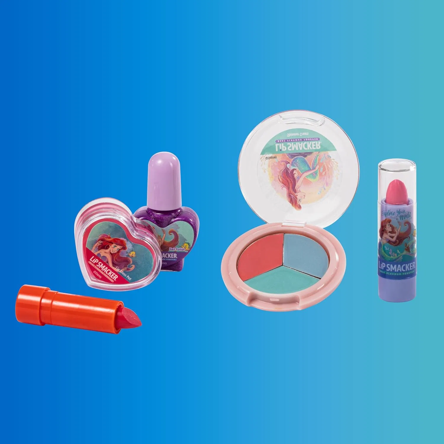 Косметичка Ariel Princess Set, Lip Smacker, 3 крема, 2 лака, 2 помады, 1 блеск, 220 г — фото 3