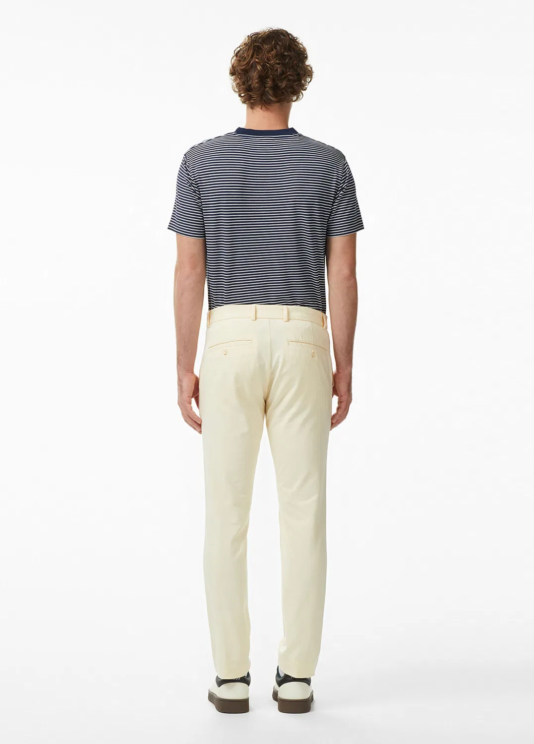 Чиносы Lacoste Slim Fit, бежевый — фото 3