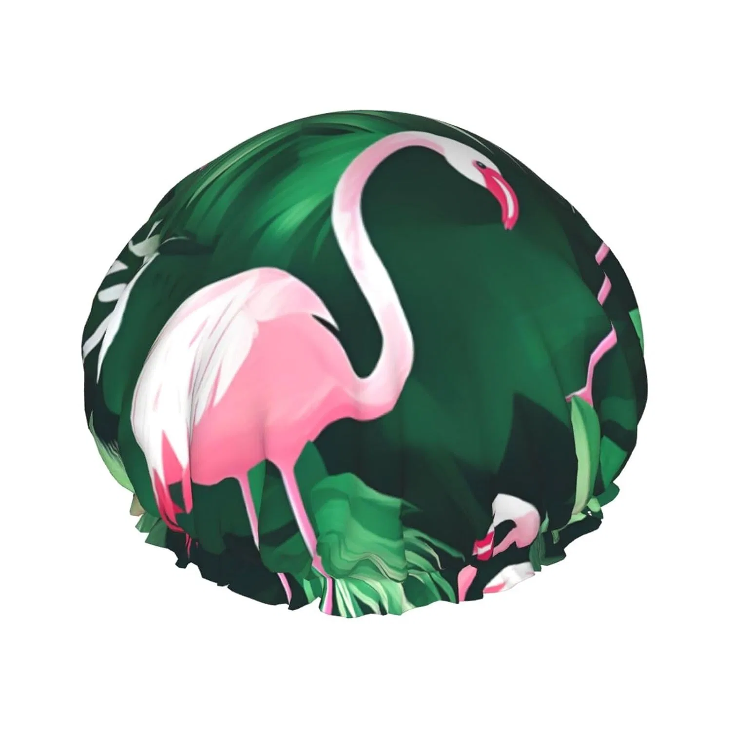 Многоразовая двойная водонепроницаемая шапочка для душа Flamingo, JKXUN, Schwarz