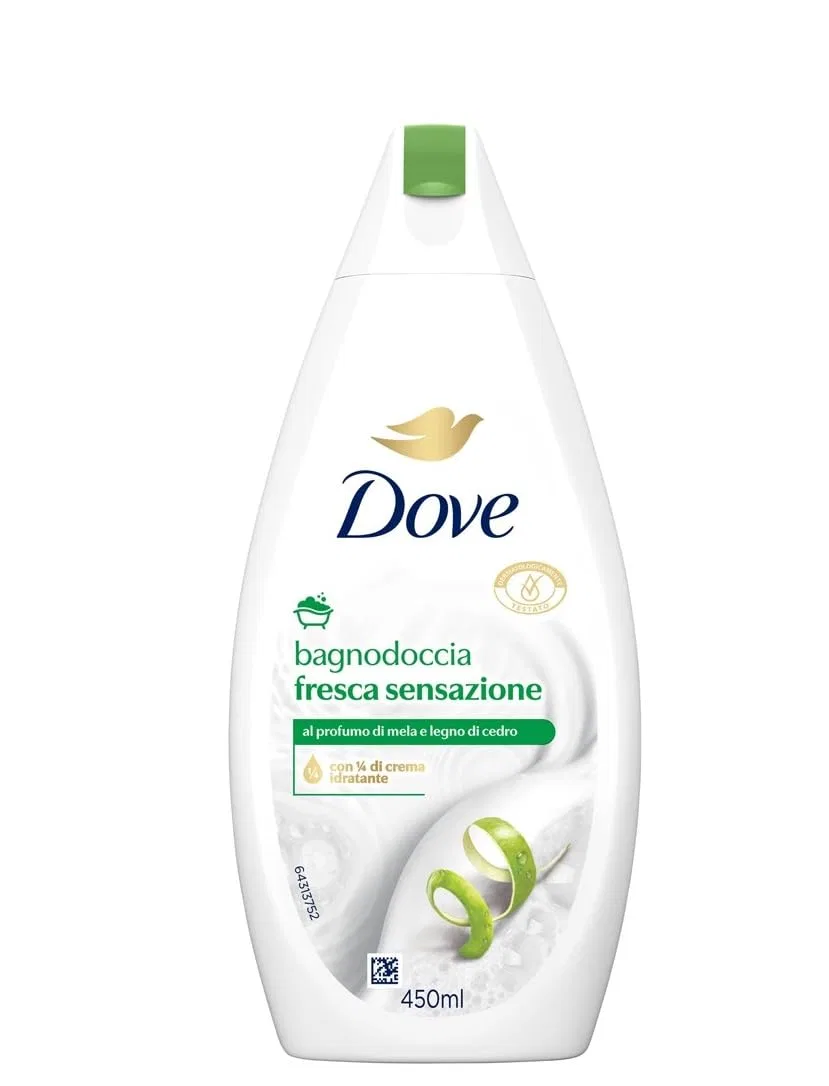 Гель для душа Fresh Sensation, Dove, набор 6 шт., 450 мл, Green Apple