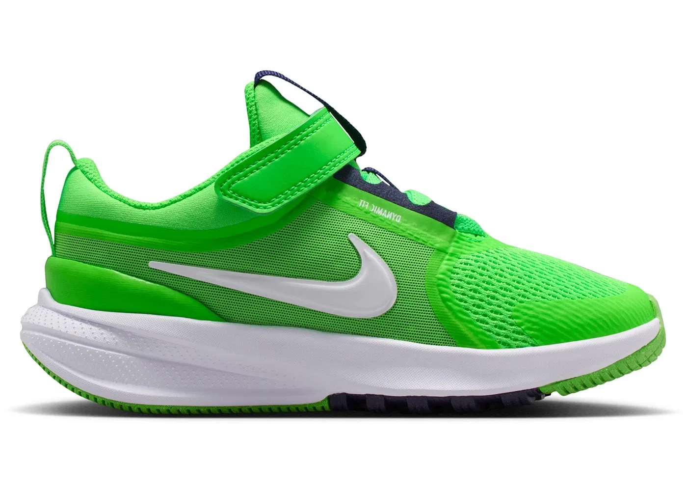 Детские кроссовки для мальчиков с шнуровкой Nike Star Runner 5 Nike, Green Strike/Imperial Purple/White