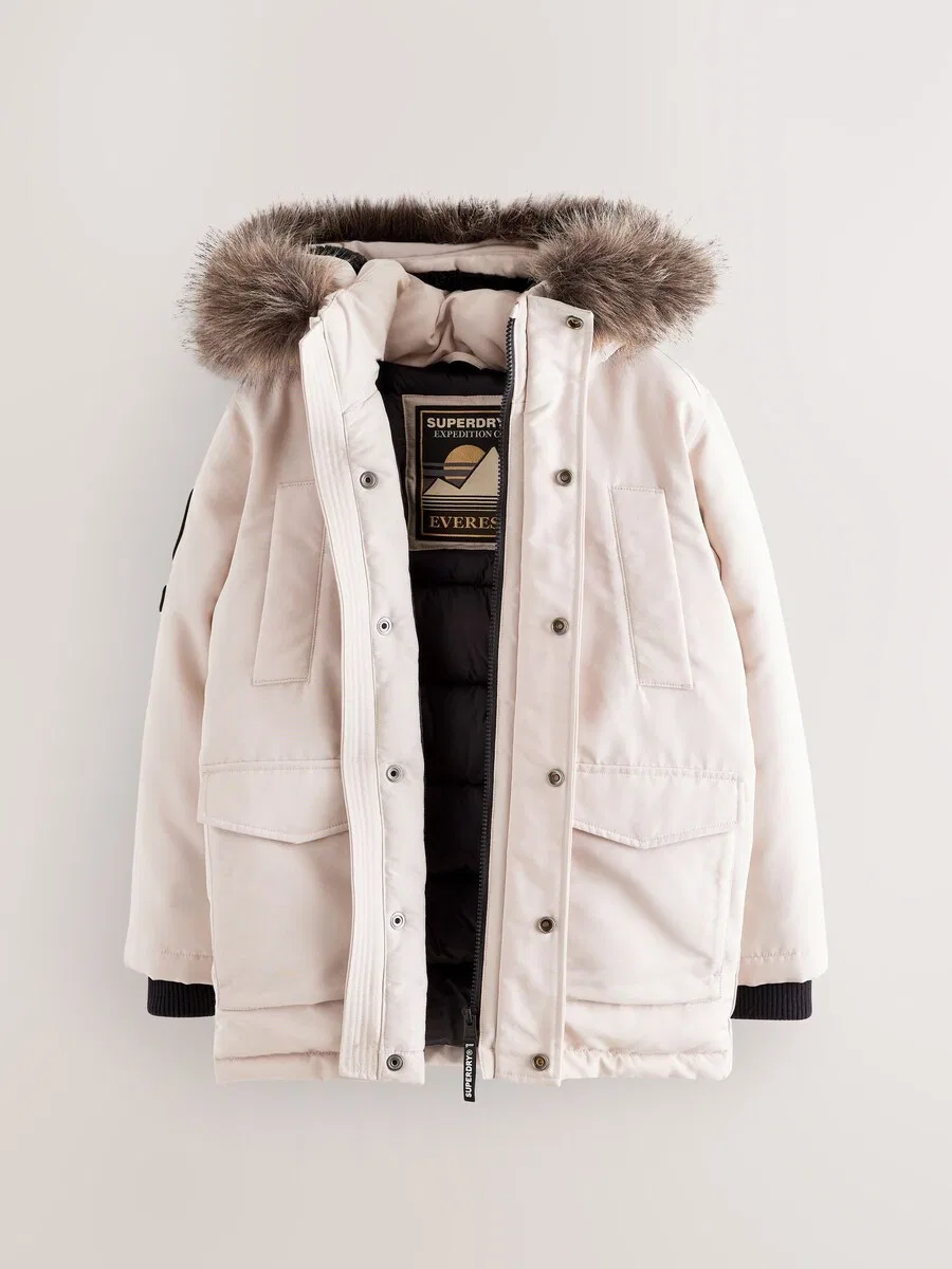 Куртка Superdry & Co Between-Season 'Everest' кремового цвета — фото 3