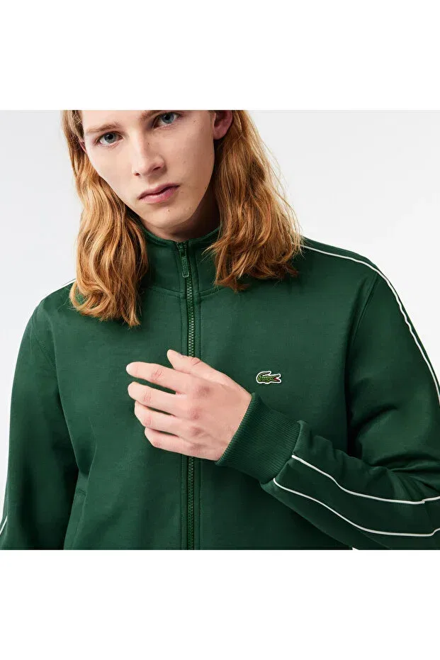 Мужские свитшот с длинным рукавом Lacoste, 132-Yesil — фото 2