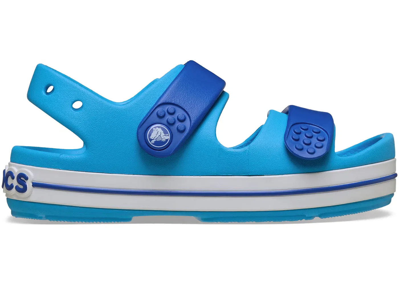 Детские сандалии-сабо с ремешком Crocs Crocband Cruiser Sandal, Venetian Blue Bolt