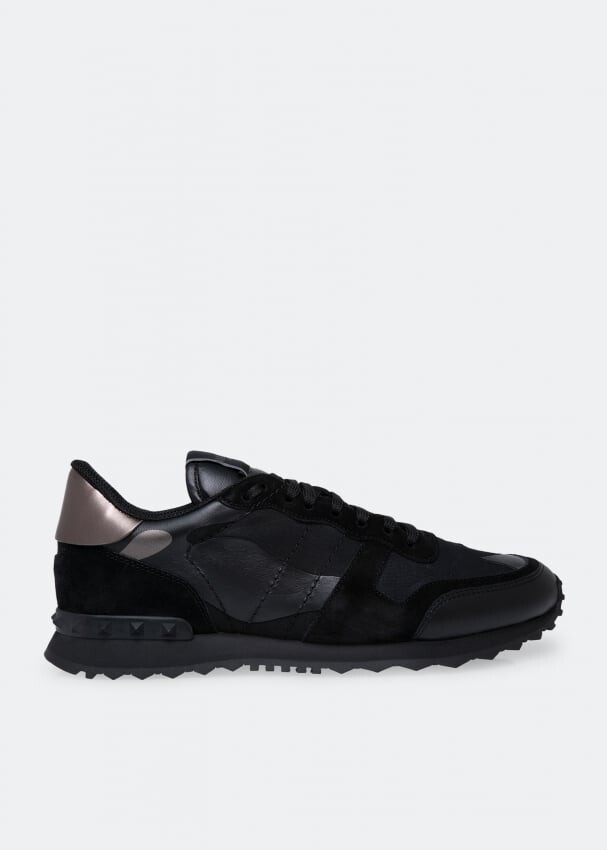 

Кроссовки VALENTINO GARAVANI ROCKRUNNER CAMOUFLAGE SNEAKER, черный
