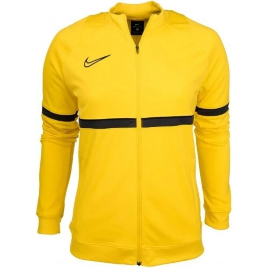Женский тренировочный лонгслив с капюшоном Dri-Fit Academy 21 Track Jacket Nike, Желтый