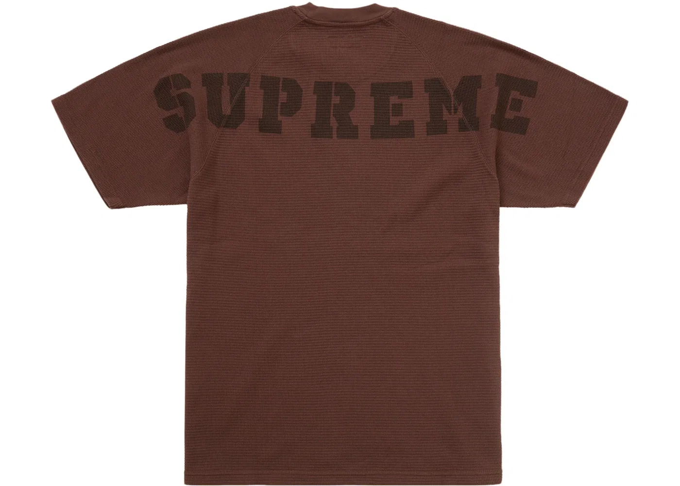 Мужской топ с принтом Stencil Thermal Supreme, коричневый