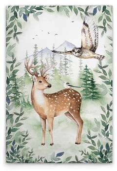 

Картина на холсте A.S. Création Forest Freedom цвет braungraugrünweiß