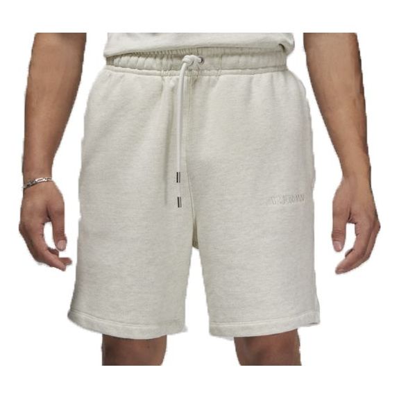 

Спортивные шорты Air Jordan Wordmark Fleece Shorts 'Oatmeal Heather', белый