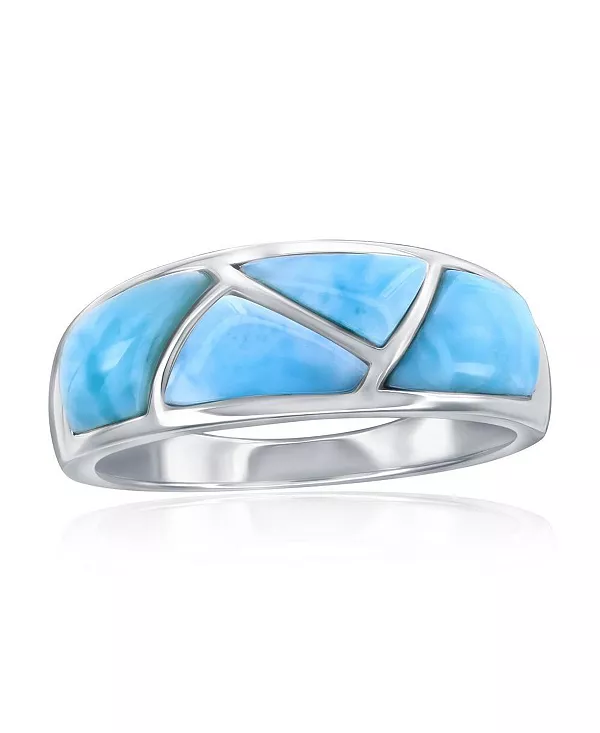

Кольцо из стерлингового серебра с ларимаром Caribbean Treasures, larimar